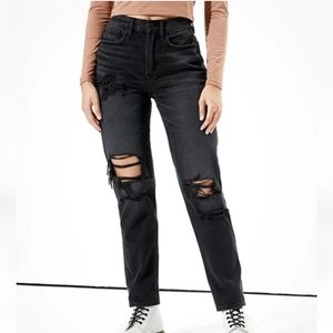 American Eagle 90's high waist Black ankle jeans